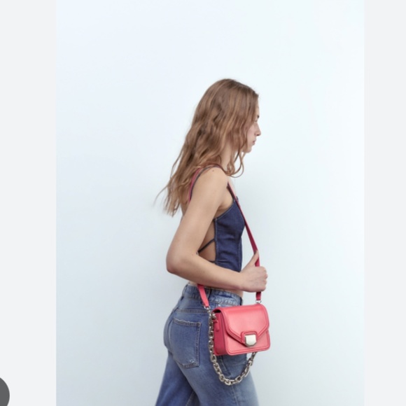 Zara Handbags - 🩷 CROSSBODY BAG WITH METAL TRIM